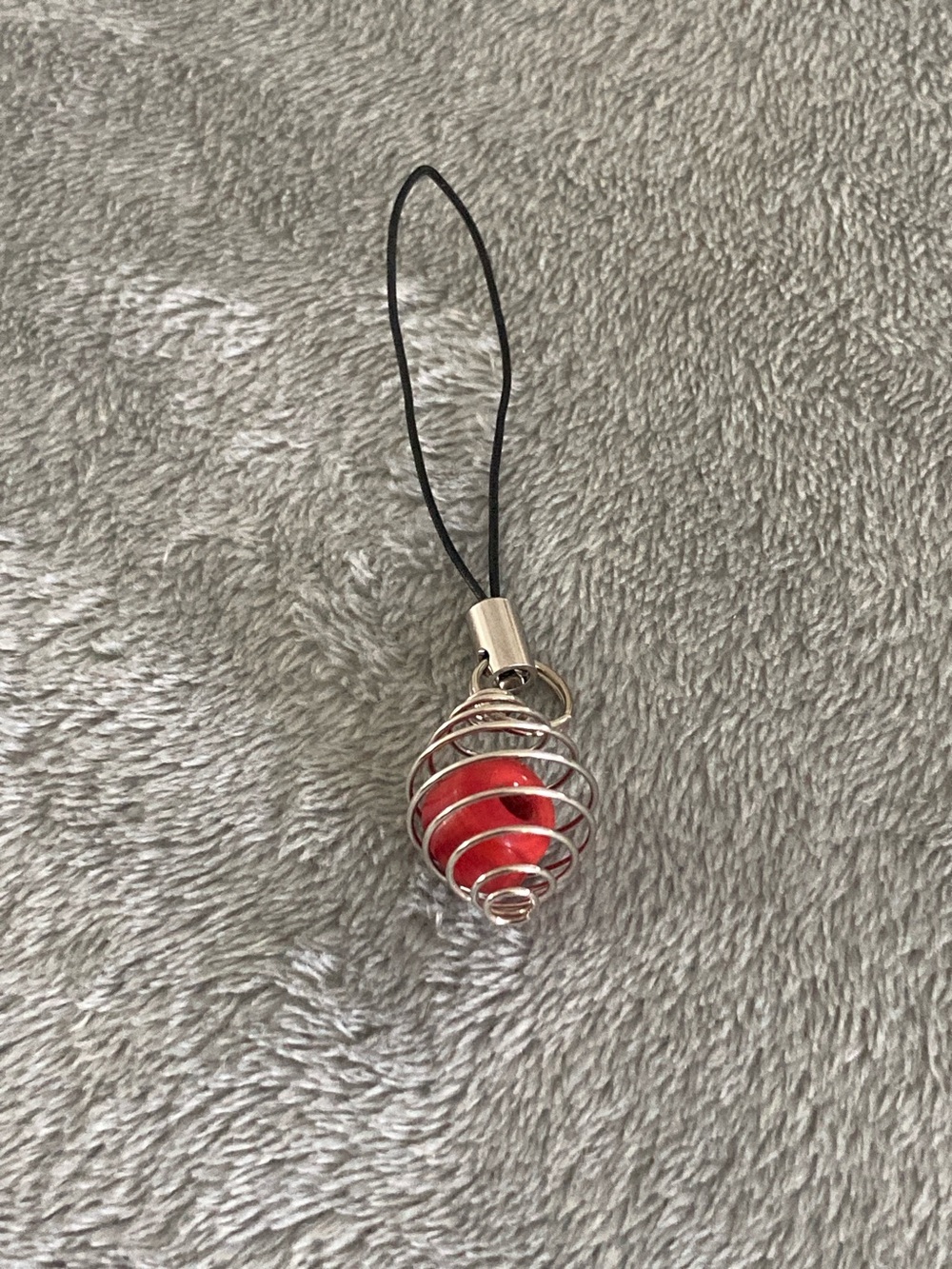 Car/cellphone/ipad/keychain red bead charm